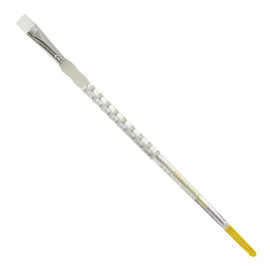 Royal Langnickel Soft-Grip White Taklon Brush - Long Handle, Bright #6