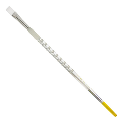 Royal Langnickel Soft-Grip White Taklon Brush - Long Handle, Flat #4
