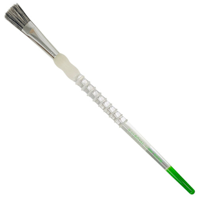 Royal Langnickel Soft-Grip Bristle Fitch Brush - Long Handle, Glaze 3/4"