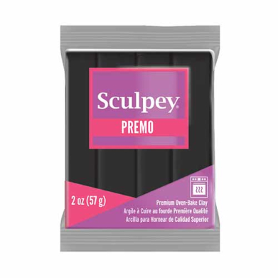 Sculpey Premo Oven-Bake Clay (2oz bar) - Black