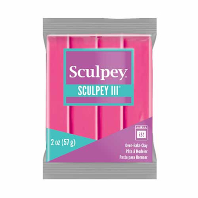 Sculpey III Oven-Bake Clay (2oz bar) - Candy Pink