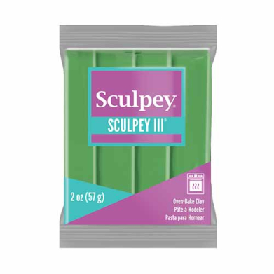 Sculpey III Oven-Bake Clay (2oz bar) - String Bean
