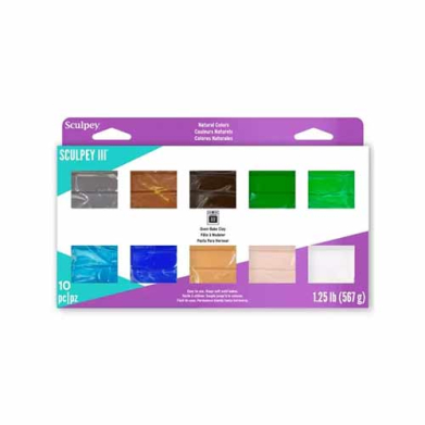 Sculpey III Oven-Bake Clay Multipack - (10 Count) Naturals
