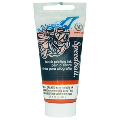 Speedball Block Printing Ink - (1.25oz/37ml) Orange