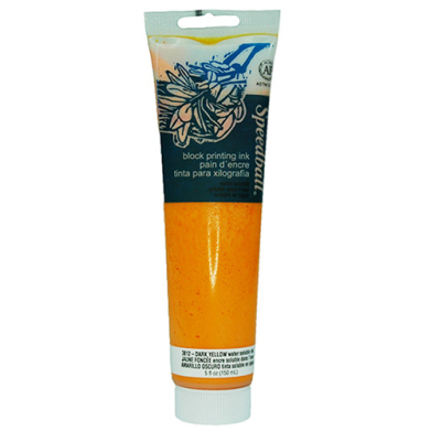 Speedball Block Printing Ink - (5oz/150ml) Dark Yellow