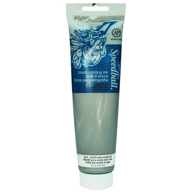 Speedball Block Printing Ink - (5oz/150ml) Silver