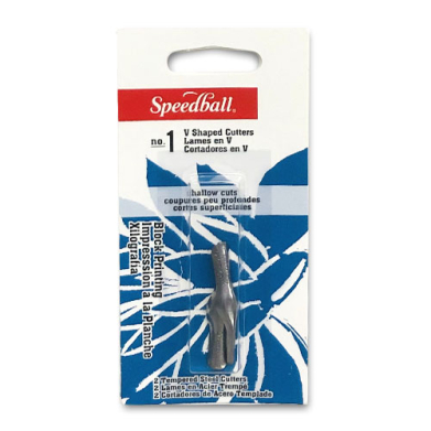 Speedball #1 V-Shaped Gouge Linoleum Cutters (2 pack)