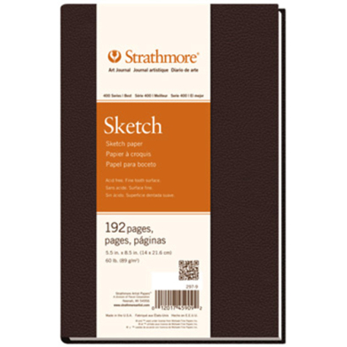 Strathmore 400 Series Hardbound Sketch Book 5.5" x 8.5" - (192 Sheets, 60lb)