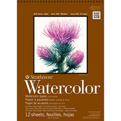 Strathmore 400 Series Watercolor Pad (440) 11" x 15" - (12 Sheets, 140lb) Cold Press