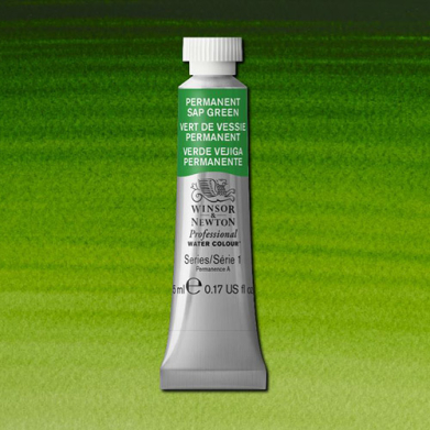 Winsor & Newton Professional Water Colour  (.17oz/5ml) Permanent Sap Green
