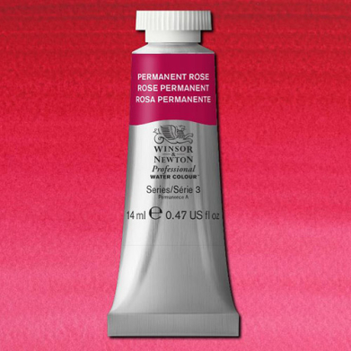 Winsor & Newton Professional Water Colour  (.47oz/14ml) Permanent Rose