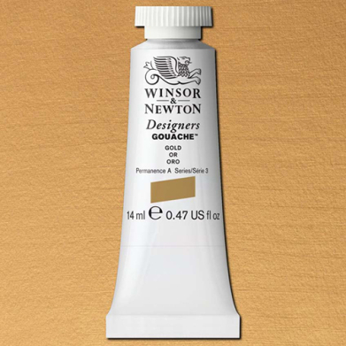 Winsor & Newton Designers Gouache  (0.47oz/14mL) Gold