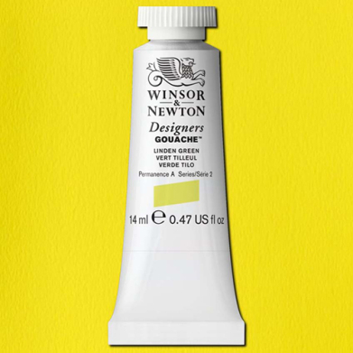 Winsor & Newton Designers Gouache  (0.47oz/14mL) Linden Green