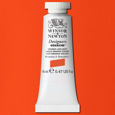 Winsor & Newton Designers Gouache  (0.47oz/14mL) Orange Lake Deep