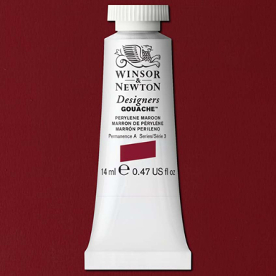 Winsor & Newton Designers Gouache  (0.47oz/14mL) Perylene Maroon