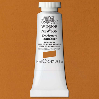 Winsor & Newton Designers Gouache  (0.47oz/14mL) Raw Sienna