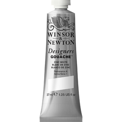 Winsor & Newton Designers Gouache  (1.25oz/37mL) Zinc White