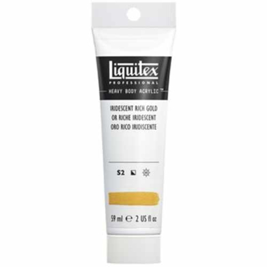 Liquitex Professional Heavy Body Acrylic Paint - (2oz/59ml) Iridescent Rich Gold