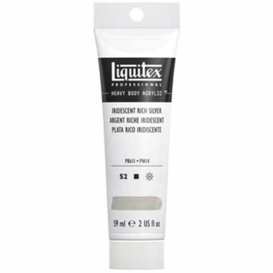Liquitex Professional Heavy Body Acrylic Paint - (2oz/59ml) Iridescent Rich Silver
