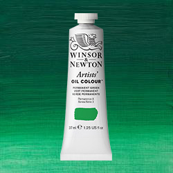 Winsor & Newton Artists' Oil Colour Paint - (1.25oz/37ml) Permanent Green