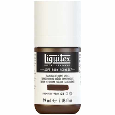 Liquitex Professional Soft Body Acrylic Paint - (2oz/59ml) Transparent Burnt Umber