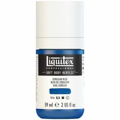 Liquitex Professional Soft Body Acrylic Paint - (2oz/59ml) Cerulean Blue