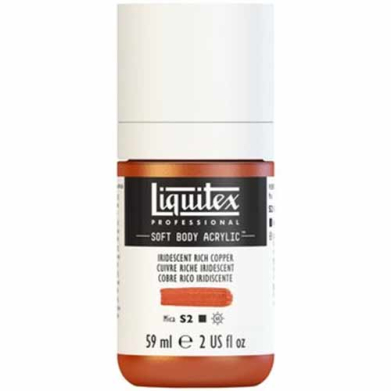 Liquitex Professional Soft Body Acrylic Paint - (2oz/59ml) Iridescent Rich Copper