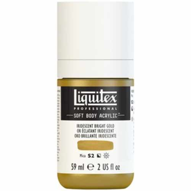 Liquitex Professional Soft Body Acrylic Paint - (2oz/59ml) Iridescent Bright Gold