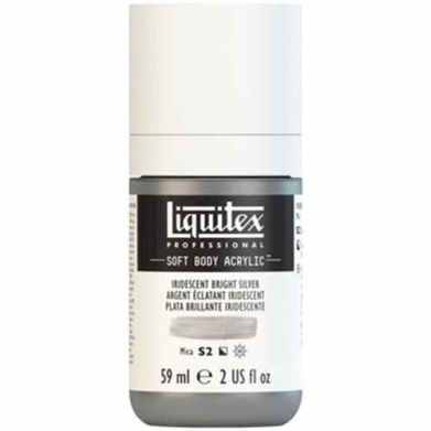 Liquitex Professional Soft Body Acrylic Paint - (2oz/59ml) Iridescent Bright Silver