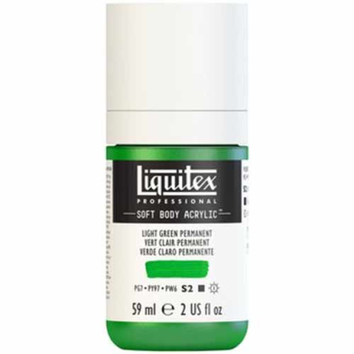 Liquitex Professional Soft Body Acrylic Paint - (2oz/59ml) Light Green Permanent
