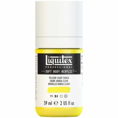 Liquitex Professional Soft Body Acrylic Paint - (2oz/59ml) Yellow Light Hansa