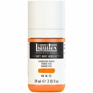 Liquitex Professional Soft Body Acrylic Paint - (2oz/59ml) Fluorescent Orange