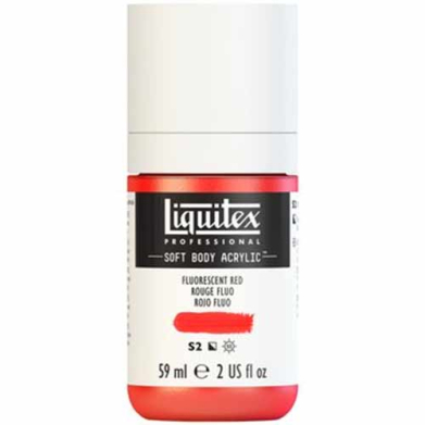 Liquitex Professional Soft Body Acrylic Paint - (2oz/59ml) Flourescent Red