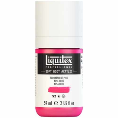 Liquitex Professional Soft Body Acrylic Paint - (2oz/59ml) Fluorescent Pink
