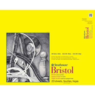 Strathmore 300 Series Bristol Pad 14" x 17" - (20 sheets, 100lb) Vellum