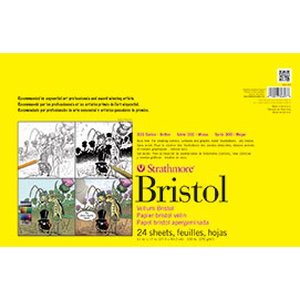 Strathmore 300 Series Bristol Pad 11" x 17" - (24 sheets, 100lb) Vellum