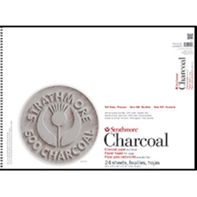 Strathmore 500 Series Charcoal Pad (561) 18" x 24" - (24 sheets, 64lb) Assorted Tones