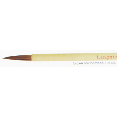 Brown Hair Bamboo Brush Medium