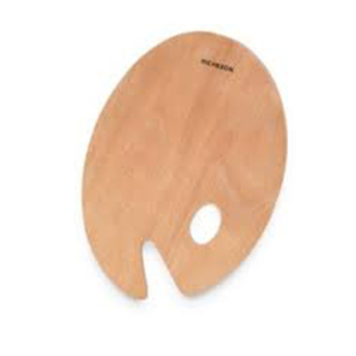 Oval Wooden Palette 12" x 16"