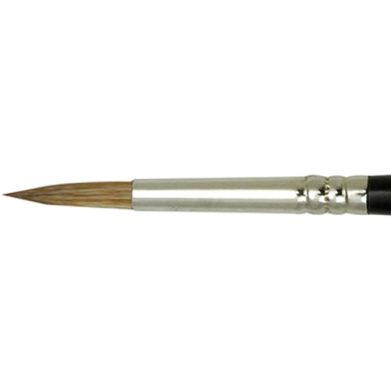 #8 Natural Camel Hair Round Brush