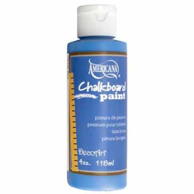 DecoArt Americana Chalkboard Paint - (4oz/118ml) Ocean Blue   DISC.