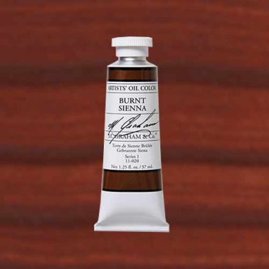 M. Graham & Co. Oil Paint - (1.25oz/37ml) Burnt Sienna