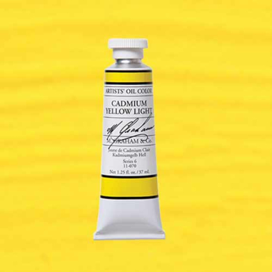 M. Graham & Co. Oil Paint - (1.25oz/37ml) Cadmium Yellow Light