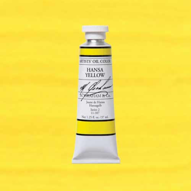 M. Graham & Co. Oil Paint - (1.25oz/37ml) Hansa Yellow (Lemon)