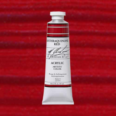 M. Graham & Co. Acrylic Paint - (2oz/60ml) Anthraquinone Red