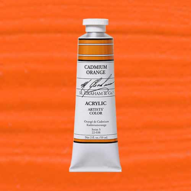 M. Graham & Co. Acrylic Paint - (2oz/60ml) Cadmium Orange