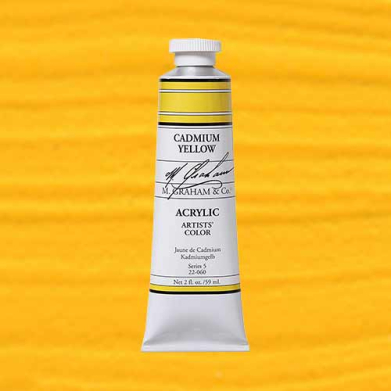 M. Graham & Co. Acrylic Paint - (2oz/60ml) Cadmium Yellow