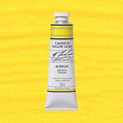 M. Graham & Co. Acrylic Paint - (2oz/60ml) Cadmium Yellow Light
