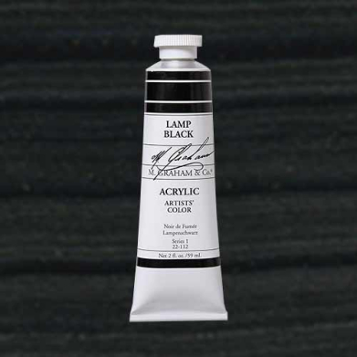 M. Graham & Co. Acrylic Paint - (2oz/60ml) Lamp Black