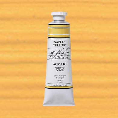 M. Graham & Co. Acrylic Paint - (2oz/60ml) Naples Yellow Hue